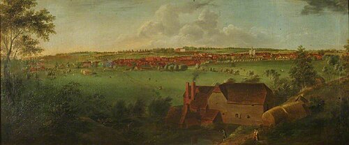 Panorama of Farnham, Surrey, 1770, 