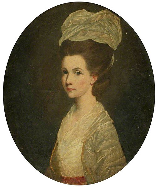 Portrait of a Lady with a High Headdress, 1775, 