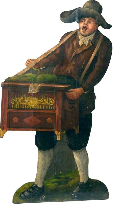 Man with a Barrel Organ (dummy board), 1780, 