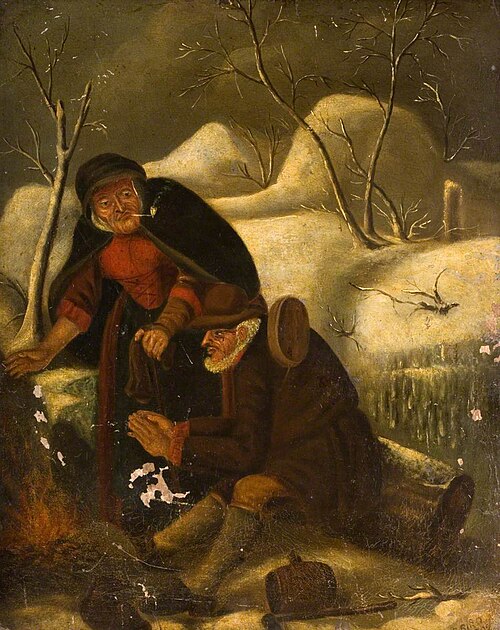 Two Figures in a Winter Landscape, 1792, 