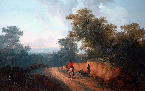 Landscape with a Horseman and Beggars, 1812, 