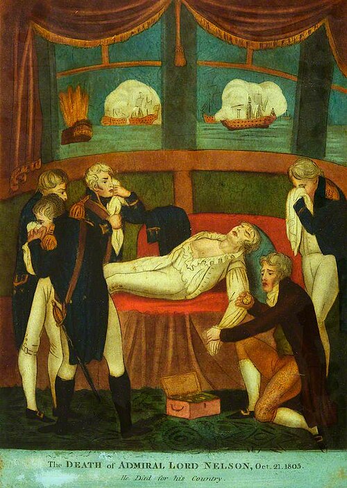 The Death of Nelson, 1805, 