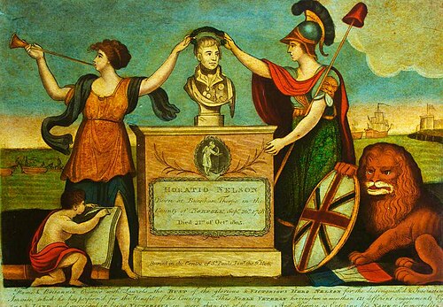 Fame and Britannia Crowning Nelson with Laurels, 1806, 