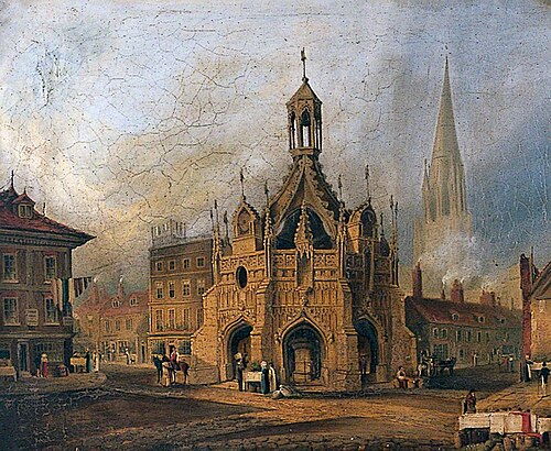 The Market Place at Chichester, West Sussex, 1810, 