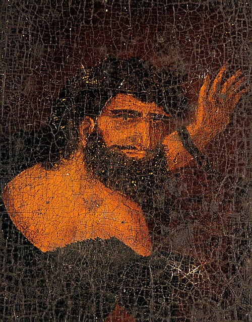 Portrait of a Bearded Man Waving (Despair), 1814, 