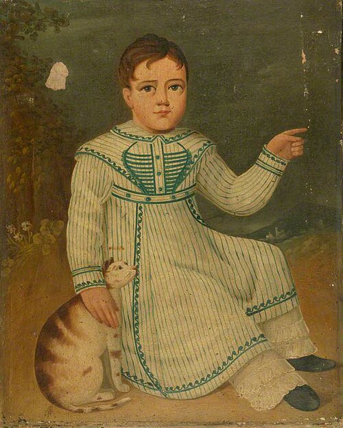 John Maddox with a Cat, 1820, 