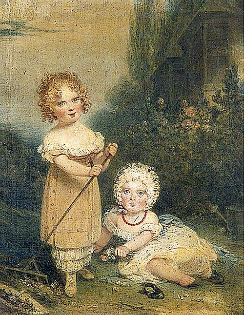 Two Girls in a Landscape, 1820, 