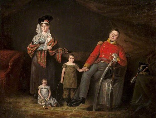 A Soldier with His Family, 1820, 