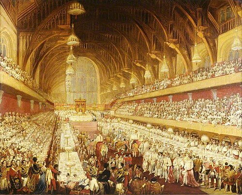 The Coronation Banquet of George IV in Westminster Hall, London, 1821, 