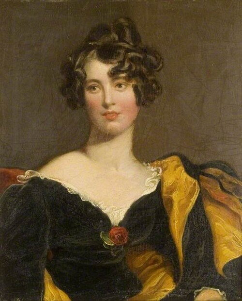 Portrait of a Lady in a Black Dress (possibly Elizabeth Boone), 1830, 