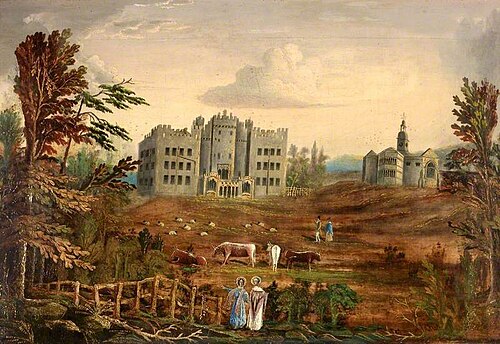 Hylton Castle, Sunderland, 1830, 