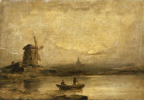 Windmill by the Coast, 1830, 