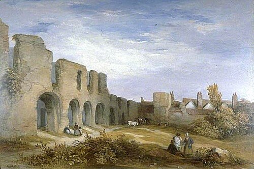Reading Abbey, Berkshire, 1830, 