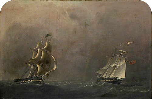 Brigs 'Walkington' and 'Maese' of the Ringrose Fleet, 1830, 