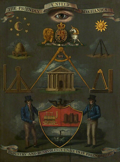 Friendly United Mechanics Cabinet Emblem*, 1830, 