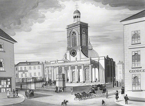 A View of All Saints' Church, Northampton, 1830, 