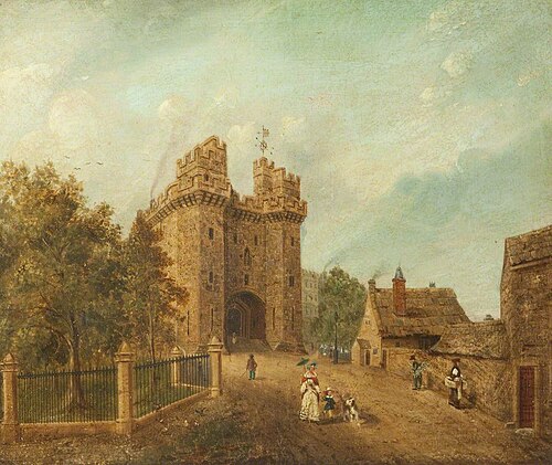 Lancaster Castle Gateway, 1830, 