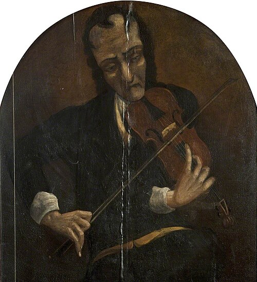 Inn Sign with Portrait of Niccolò Paganini, 1833, 