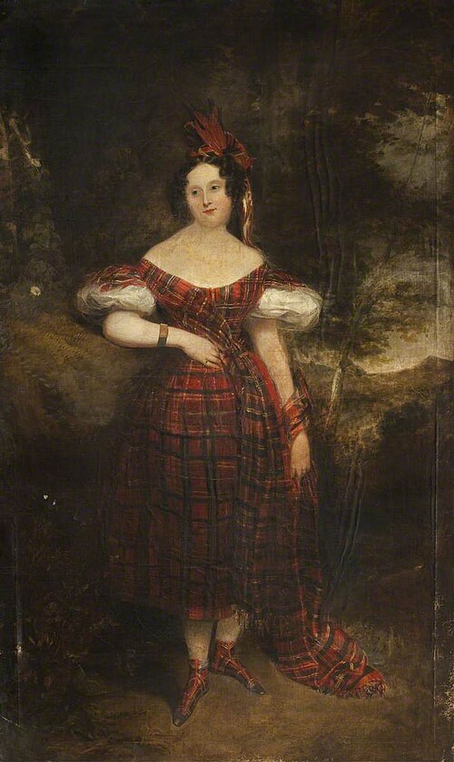 Portrait of a Lady in Highland Costume, 1840, 