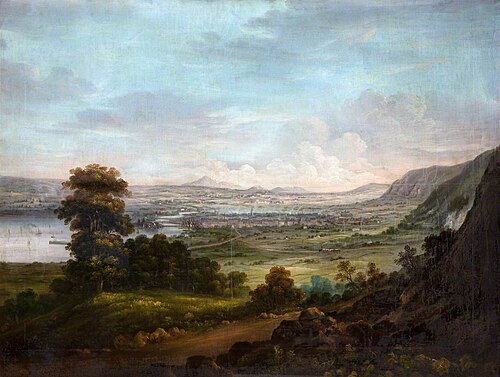 View of Belfast from Cave Hill, 1835, 