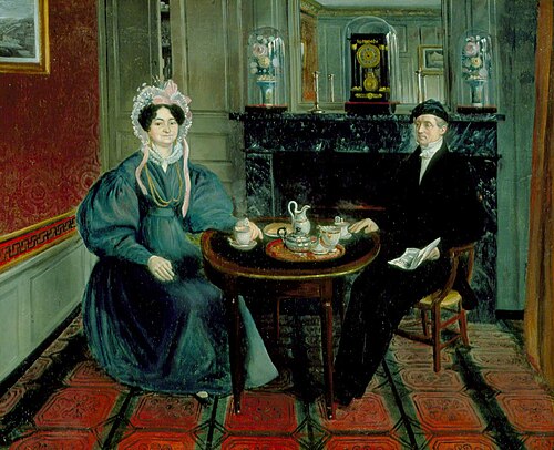 Couple Having Tea, 1835, 