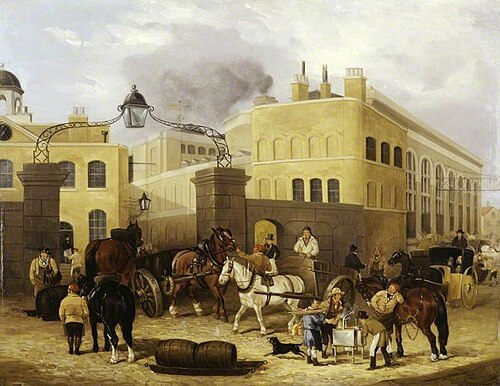 Barclay and Perkins's Brewery, Park Street, Southwark, London, 1836, 