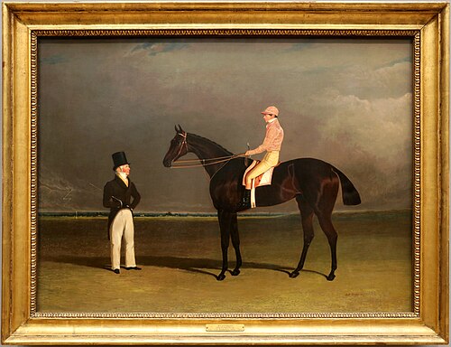 Birmingham with Patrick Conolly Up, and his Owner, John Beardsworth (after John Frederick Herring I), 1832, 
