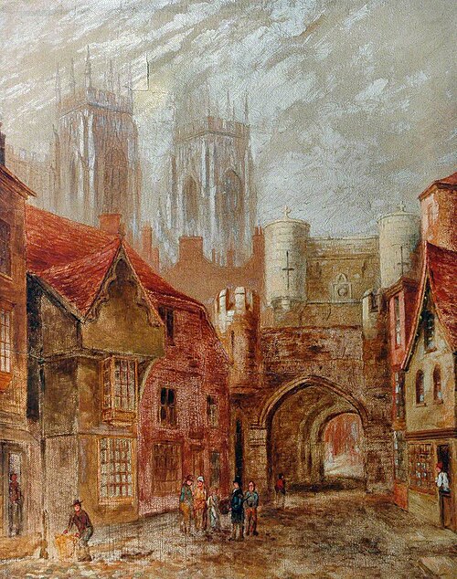 Bootham Bar, York, 1840, 