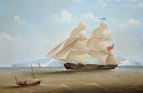 The 'Traveller' off Dover, 1840, 