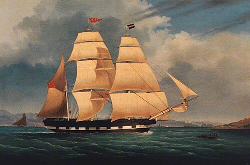Barque 'Medora' off Greenock, 1845, 