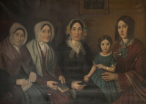 Portrait of Five Females, 1845, 