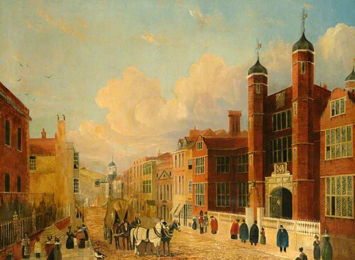 Abbot's Hospital, High Street, 1840, 