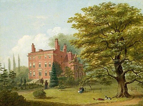 Abbot's Hill House, Derby, 1840, 