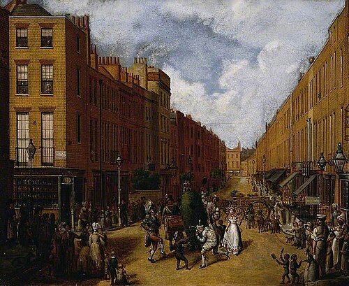 Sweeps' Day in Upper Lisson Street, London, 1838, 