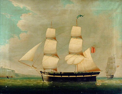 Ship Portrait: The Brig 'Imogene', 1845, 