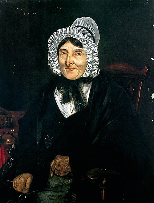 Jane Burton of Saltmarsh (d.c.1844), Aged 77, 1840, 