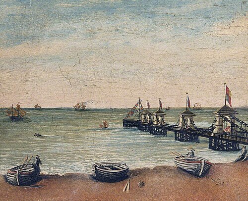 Chain Pier, Brighton, East Sussex, 1841, 