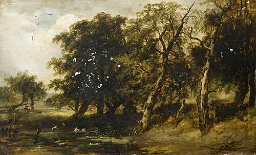 Trees by a Pond, 1846, 