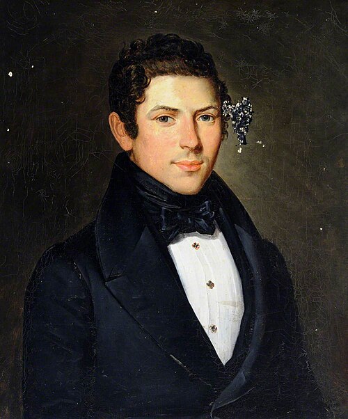 Portrait of a Young Gentleman in a Black Coat and a Cravat, 1850, 