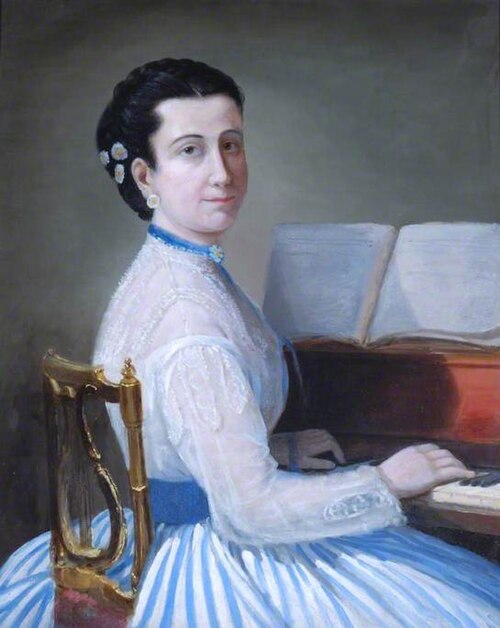 A Lady at a Piano, 1860, 