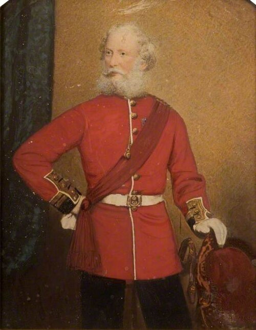 Lieutenant Colonel Cyprian Bridge, Commander of 58th Regiment, 1860, 
