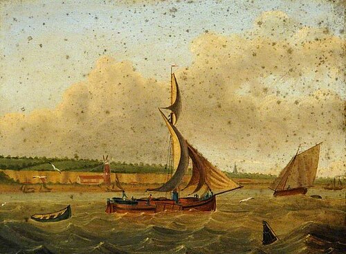 Humber Sloop on Coastal Waters, 1860, 