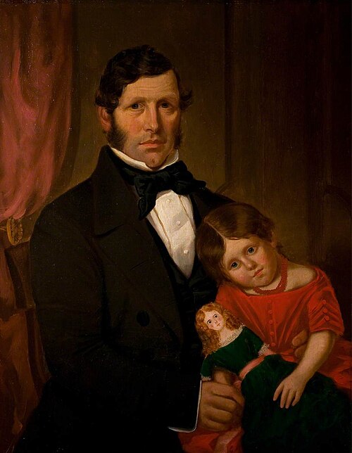Mr Cresswell and His Daughter Charlotte (1854–1918), 1858, 