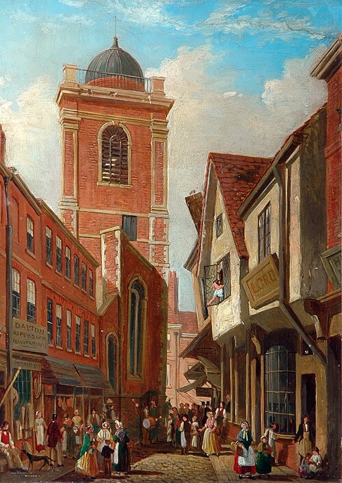 Pavement from St Crux, York, 1859, 