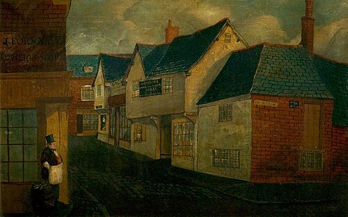 The East Side of West Bridge, Leicester, 1865, 
