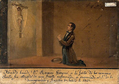 Ramon Gimena Being Cured of a Strong Sickness, 1861, 