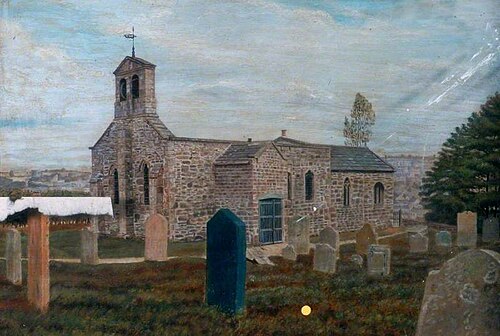 Startforth Old Church before Restoration, Barnard Castle, County Durham, 1863, 