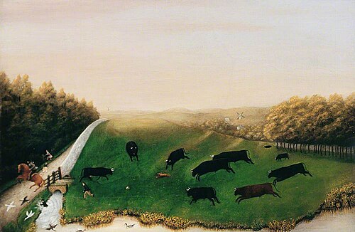 Nine Angry Bulls, 1870, 