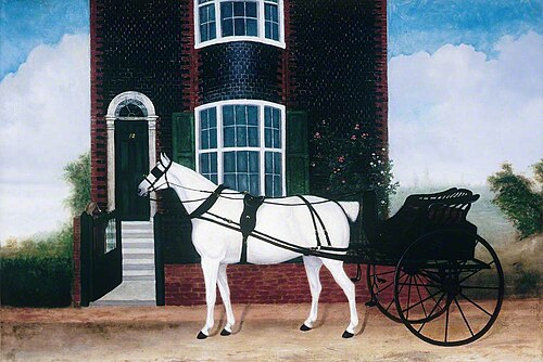 Waiting Outside Number 12, 1870, 