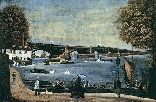View of the Thames, 1870, 